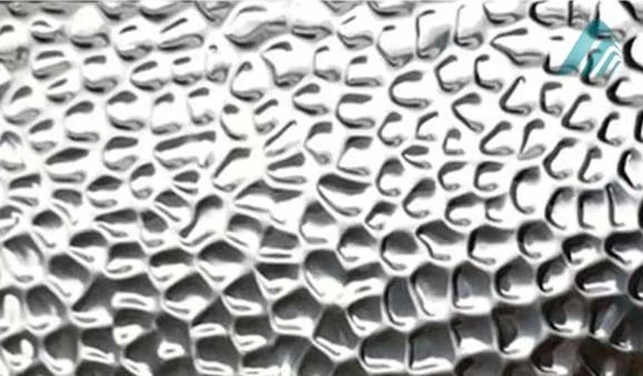 Brushed and Polished Hammered Sheet