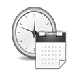 Clock and calendar icons